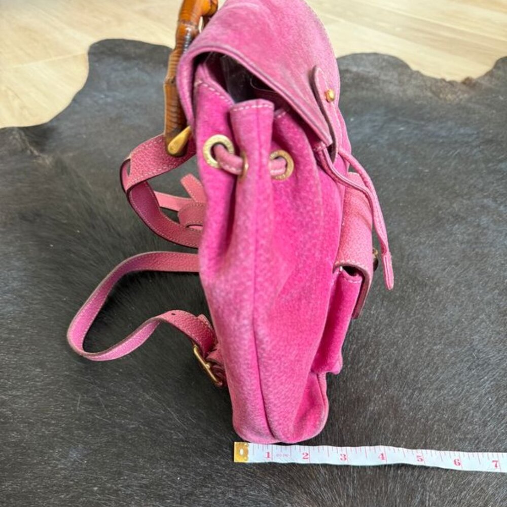Gucci Bamboo Suede Backpack - Picture 10 of 10